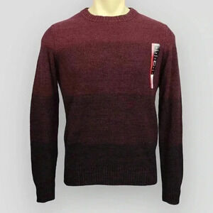 NEW! GEORGE men's sweater burgundy and black small, XL & 2XL
